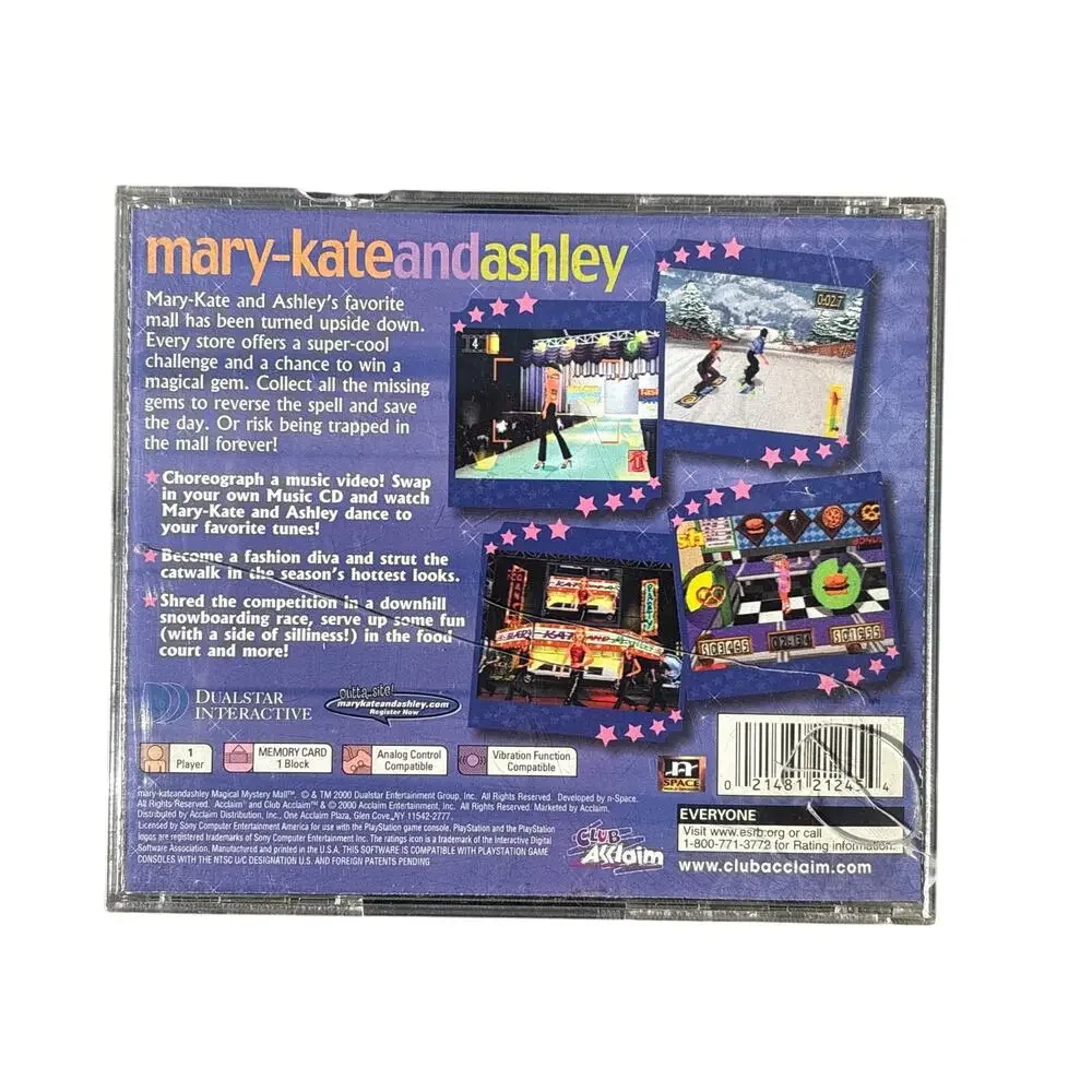 Mary Kate and Ashley Magical Mystery Mall Sony PlayStation 1 2000 PS1 CIB Retro